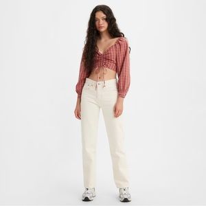 Levi low pro straight - size 25 - white stonewash